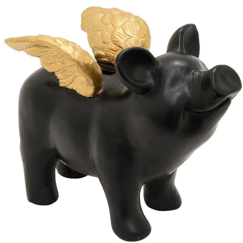 Wrought Studio Flying Pig Figurine Wayfair